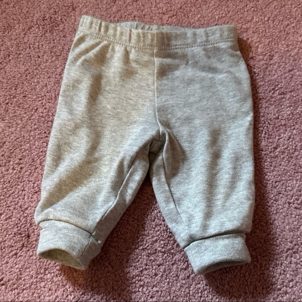 Faded Glory Gray Sweatpants Elastic Cuffs